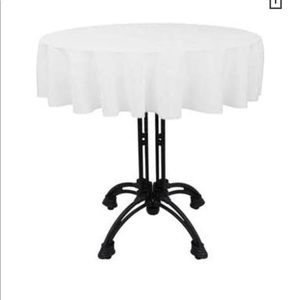 72 inch round white table cloths